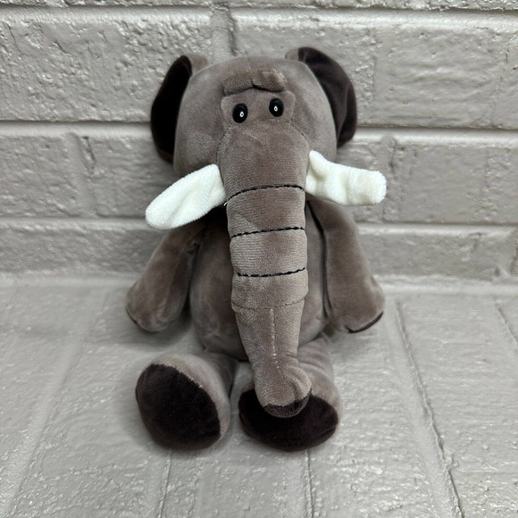Yopala Grey Jungle Elephant Plush Stuffed Animal‎ Bean Toy 10" - Picture 1 of 4